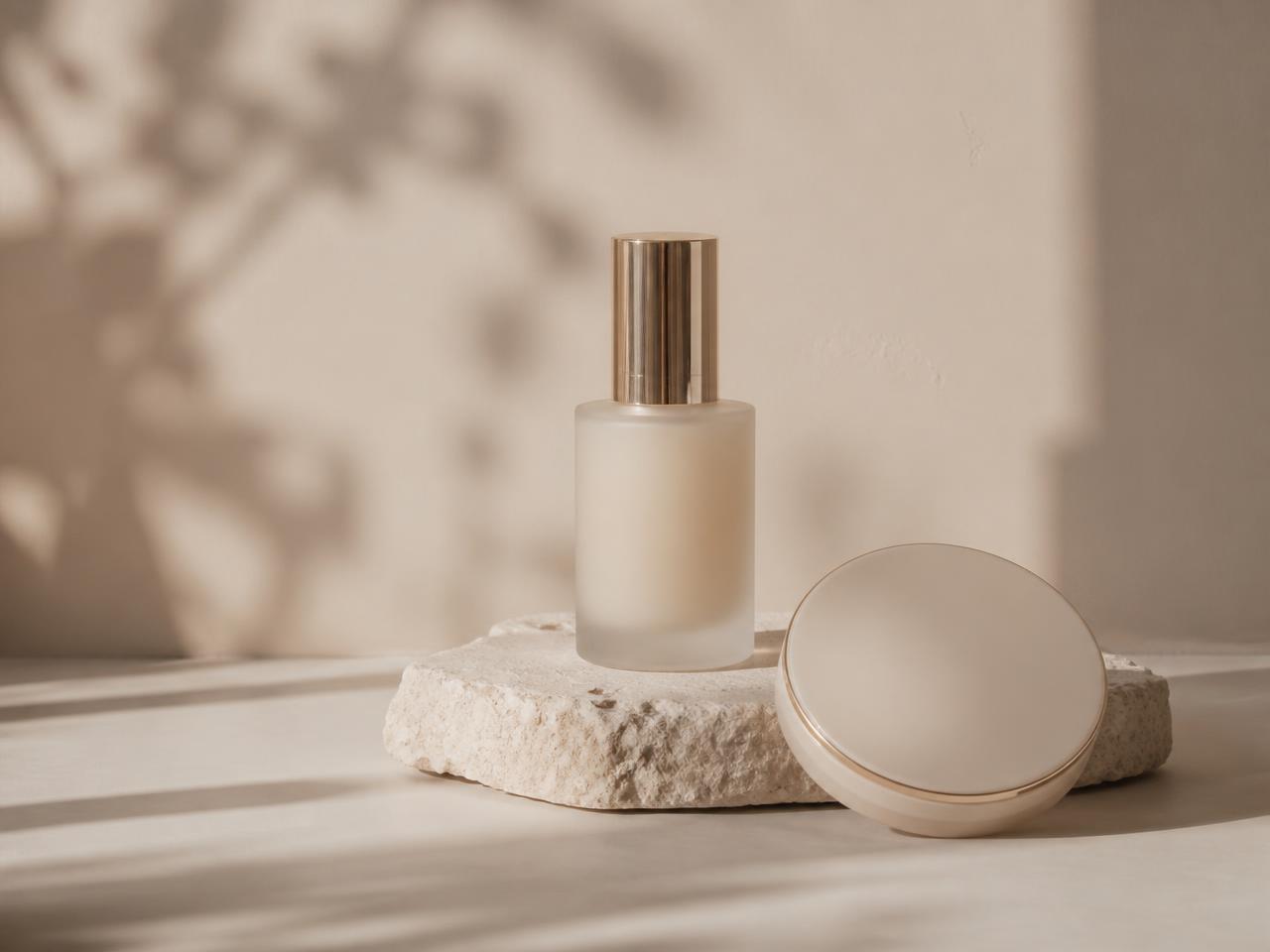 Minimal luxury beauty products